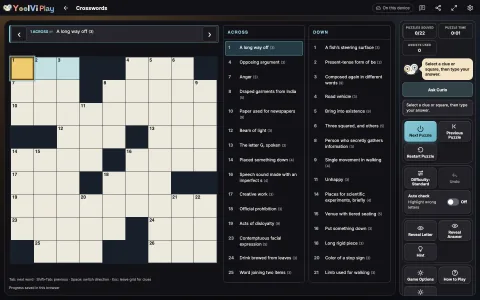 Crosswords game artwork
