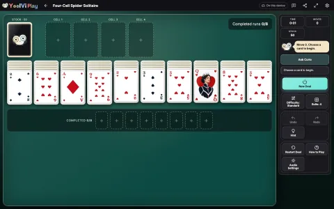 Four-Cell Spider Solitaire game artwork