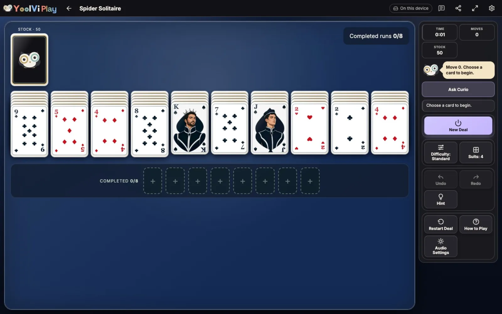 Spider Solitaire game artwork